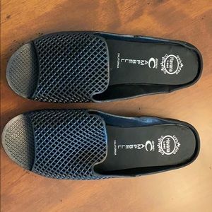 Never worn Jeffrey Campbell wedge black sandal